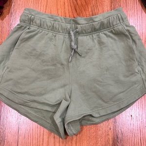 Bronze Green Lululemon Inner Glow Shorts